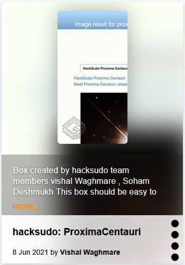 hacksudo ProximaCentauri